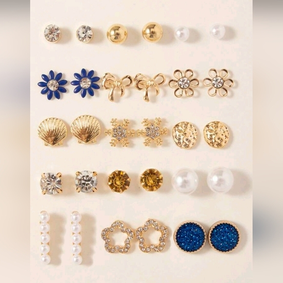 Elegant Stud Earring‎ Set - Trendy & Stylish Jewelry Collection - Picture 1 of 3